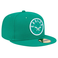 Philadelphia Eagles New Era Checkered 59FIFTY Fitted Hat Kelly Green
