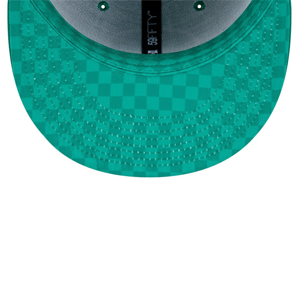 Philadelphia Eagles New Era Checkered 59FIFTY Fitted Hat Kelly Green