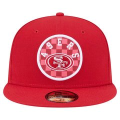 San Francisco 49ers New Era Checkered 59FIFTY Fitted Hat Scarlet