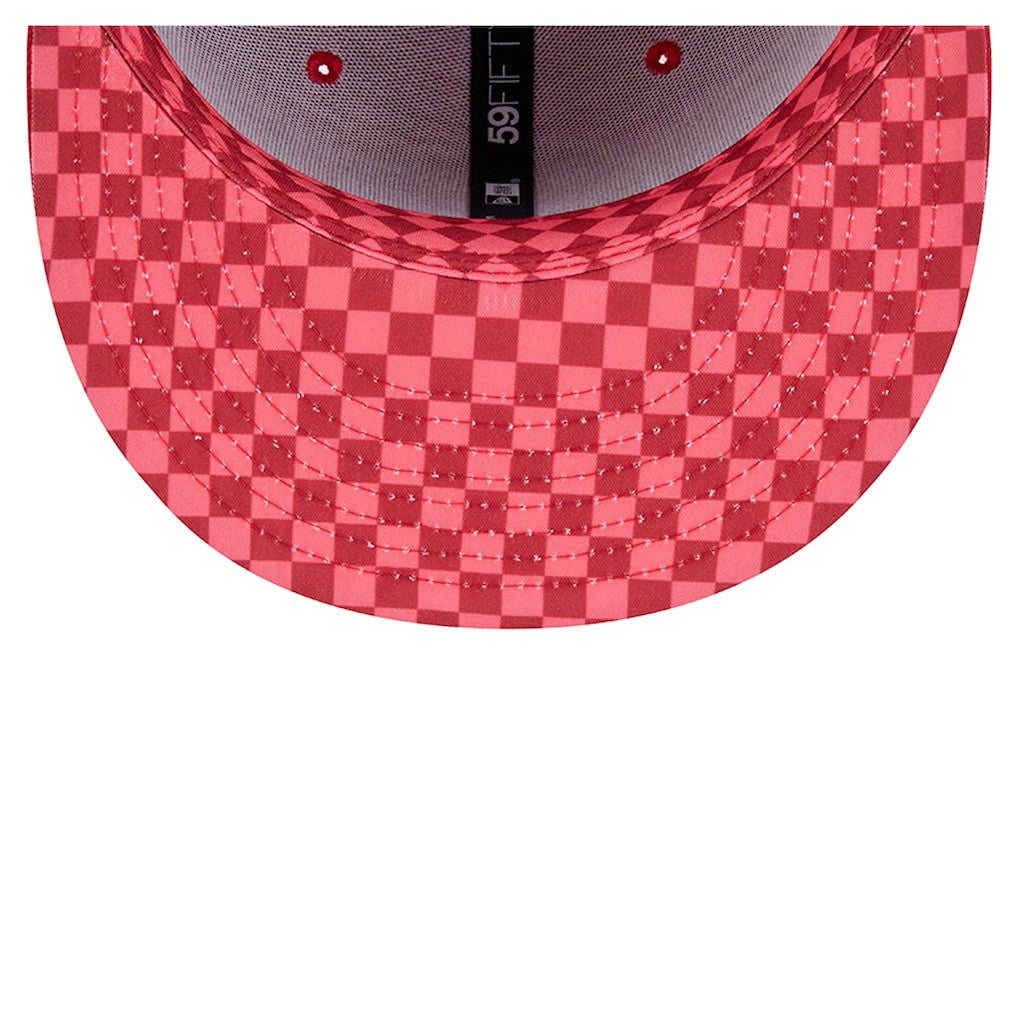 San Francisco 49ers New Era Checkered 59FIFTY Fitted Hat Scarlet