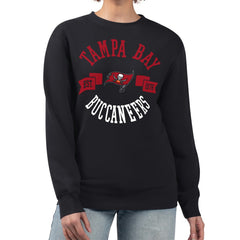 Tampa Bay Buccaneers G-III 4Her by Carl Banks Women's Large Team Graphic Fleece Pullover Sweatshirt Black