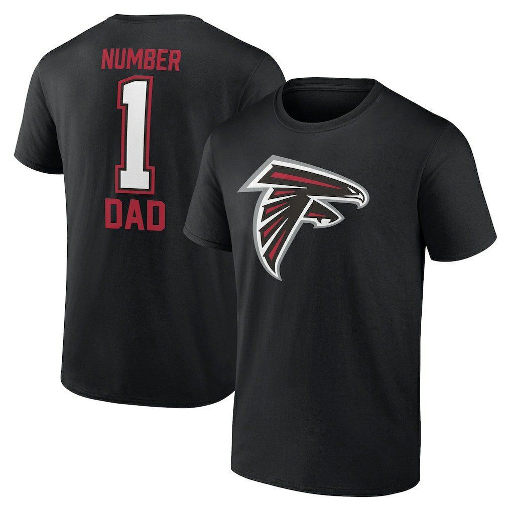 Atlanta Falcons Father's Day #1 Dad T-Shirt Black