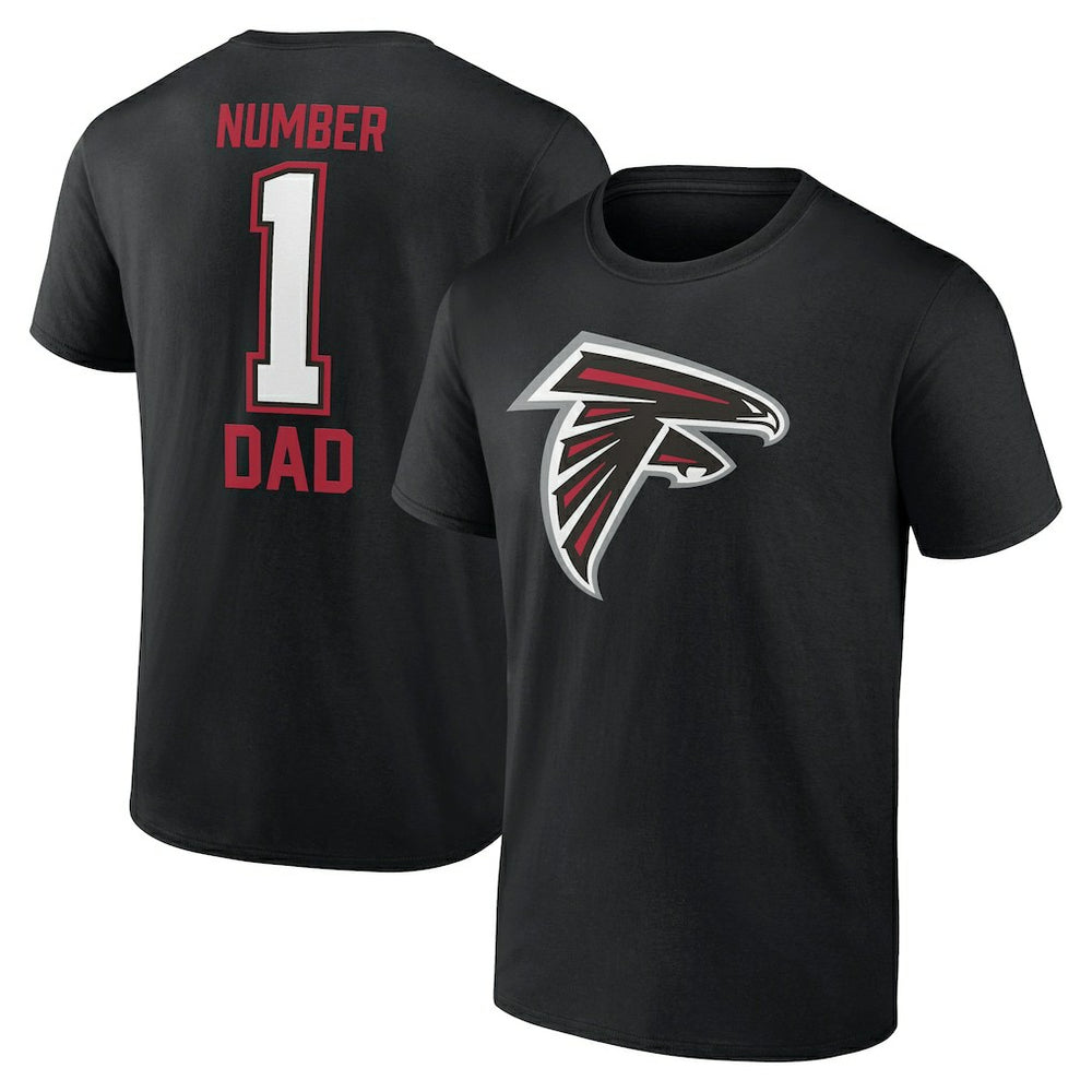 Atlanta Falcons Father's Day #1 Dad T-Shirt Black