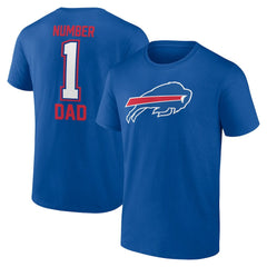 Buffalo Bills Father's Day #1 Dad T-Shirt Royal