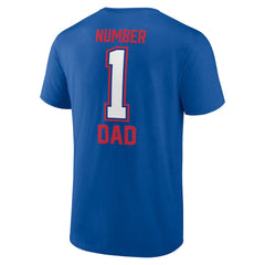 Buffalo Bills Father's Day #1 Dad T-Shirt Royal