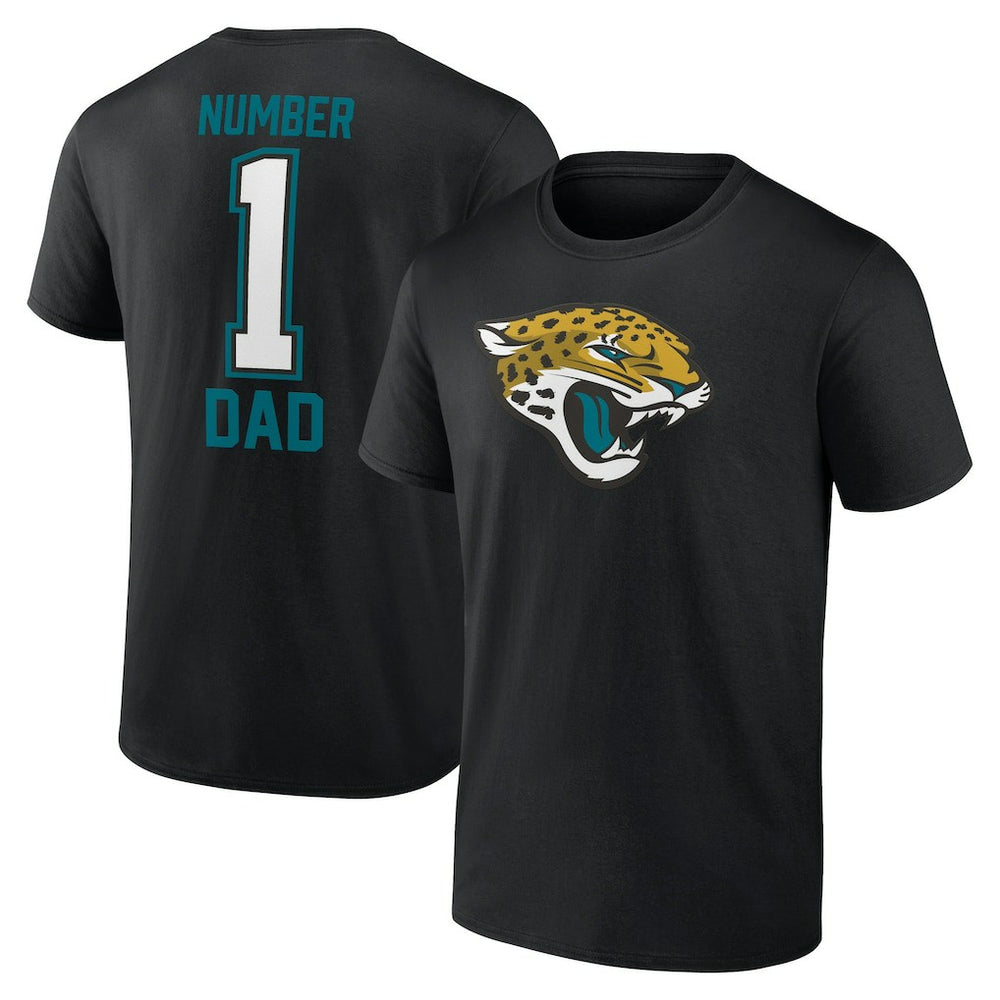 Jacksonville Jaguars Father's Day #1 Dad T-Shirt Black