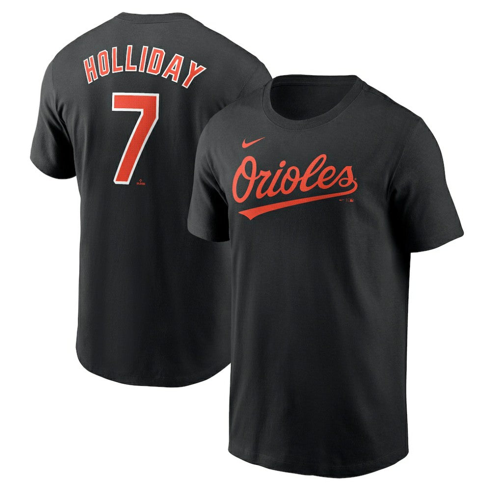 Jackson Holliday Baltimore Orioles Nike Youth Name & Number T-Shirt - Black T-shirts