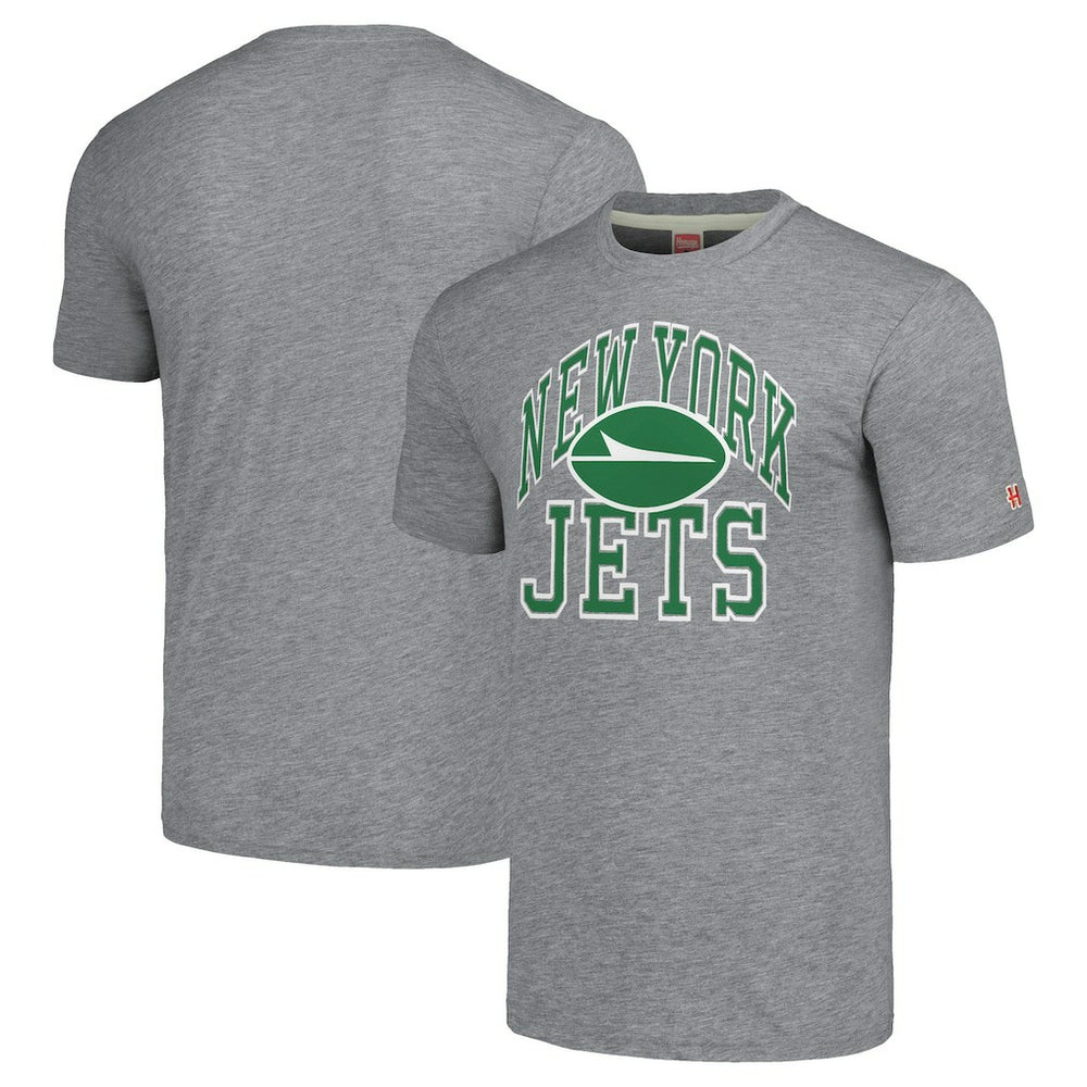 New York Jets Homage Unisex Arch T-Shirt Gray