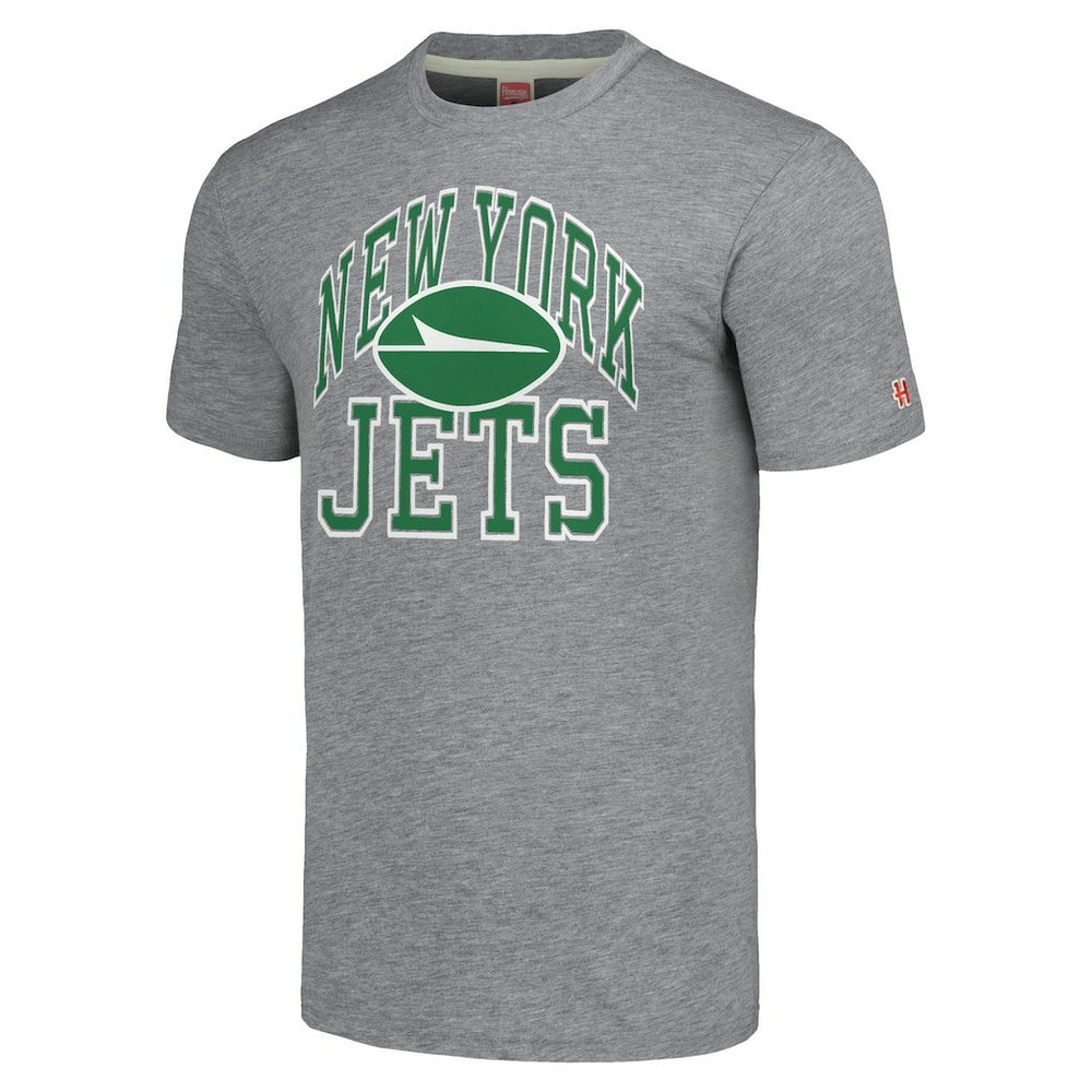 New York Jets Homage Unisex Arch T-Shirt Gray