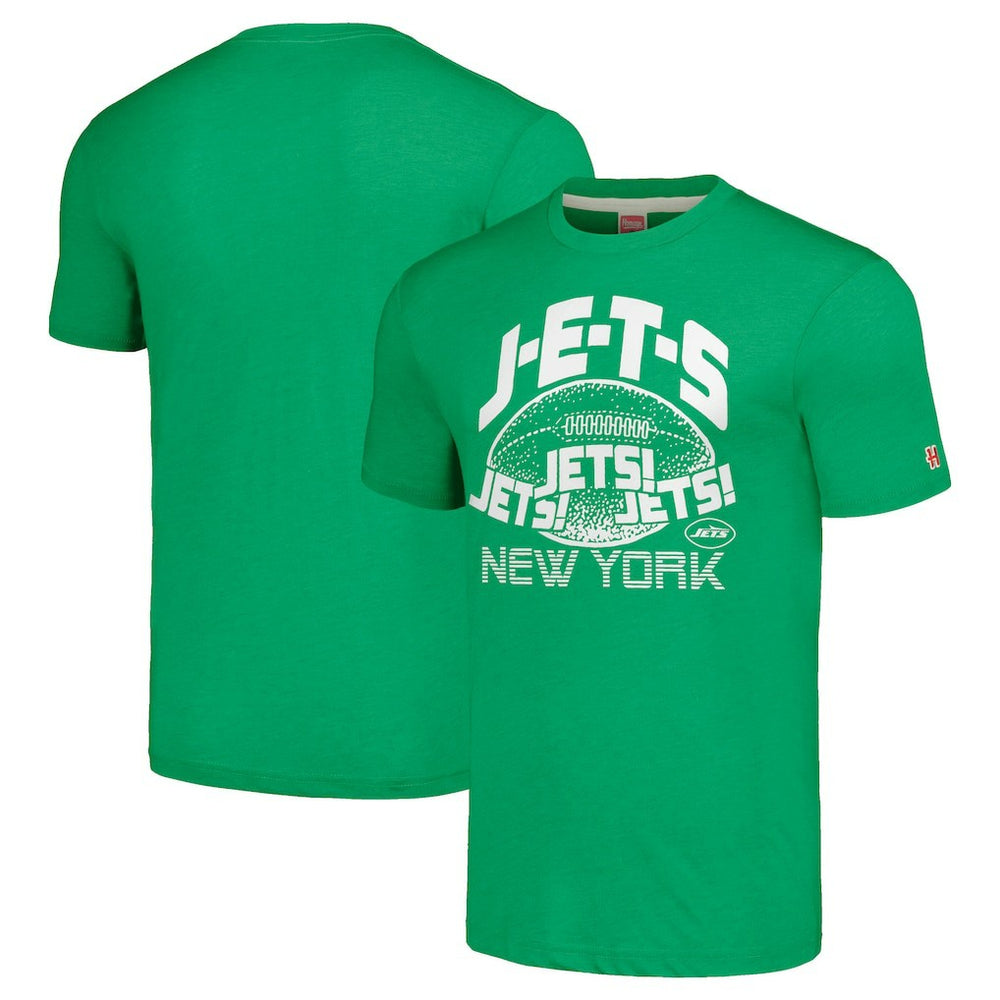 New York Jets Homage Unisex J-E-T-S Tri-Blend T-Shirt Green