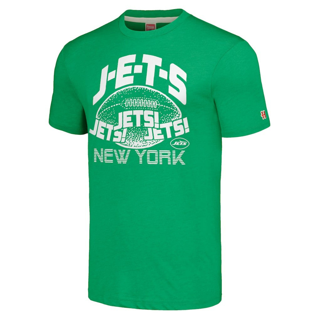 New York Jets Homage Unisex J-E-T-S Tri-Blend T-Shirt Green