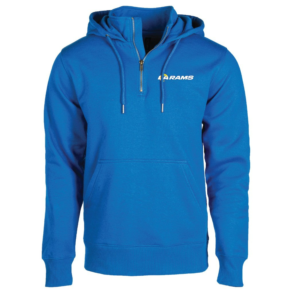 Los Angeles Rams Dunbrooke Unisex Defender Quarter-Zip Hoodie Royal