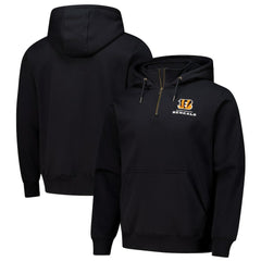 Cincinnati Bengals Dunbrooke Unisex Defender Quarter-Zip Hoodie Black