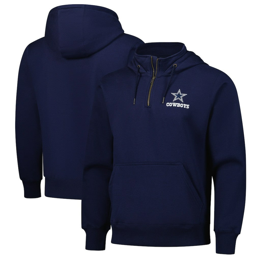 Dallas Cowboys Dunbrooke Unisex Defender Quarter-Zip Hoodie Navy