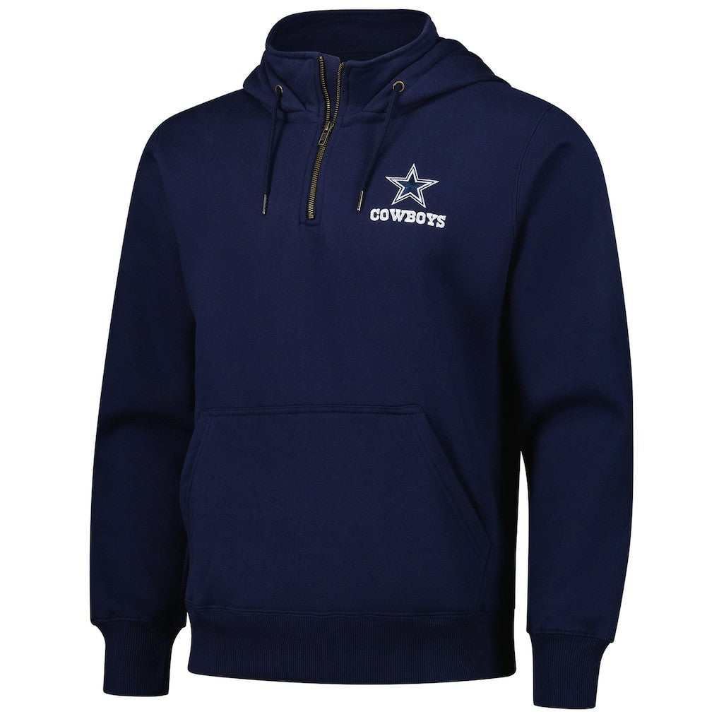 Dallas Cowboys Dunbrooke Unisex Defender Quarter-Zip Hoodie Navy