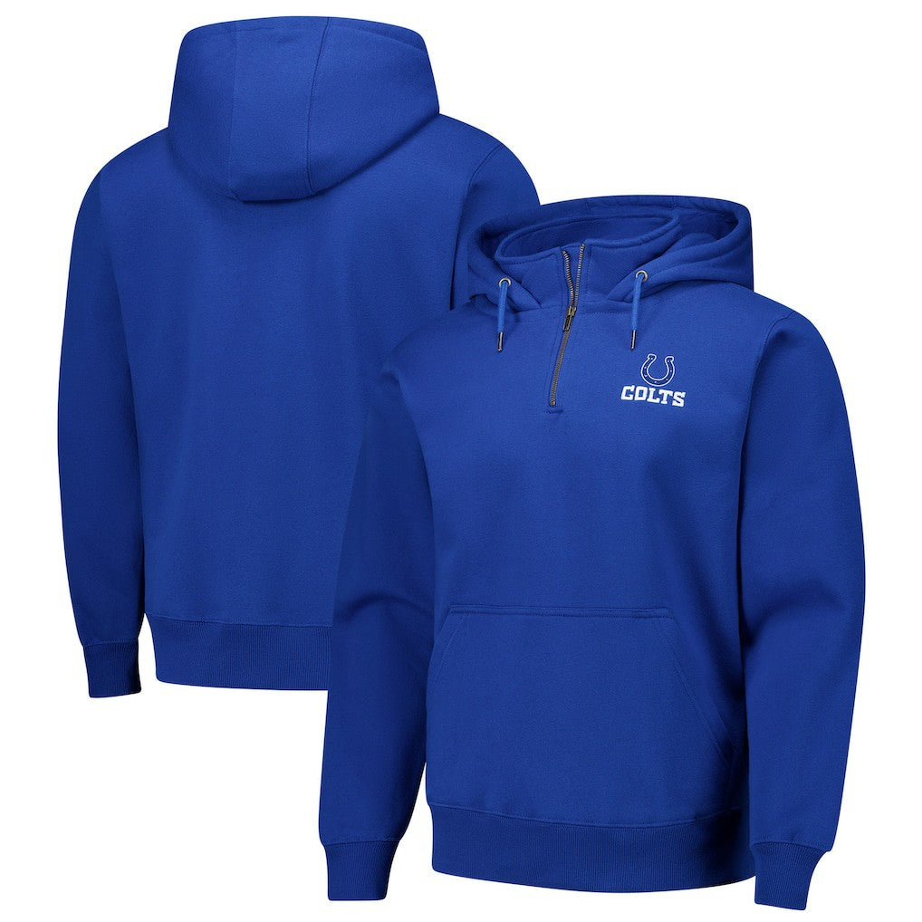 Indianapolis Colts Dunbrooke Unisex Defender Quarter-Zip Hoodie Royal