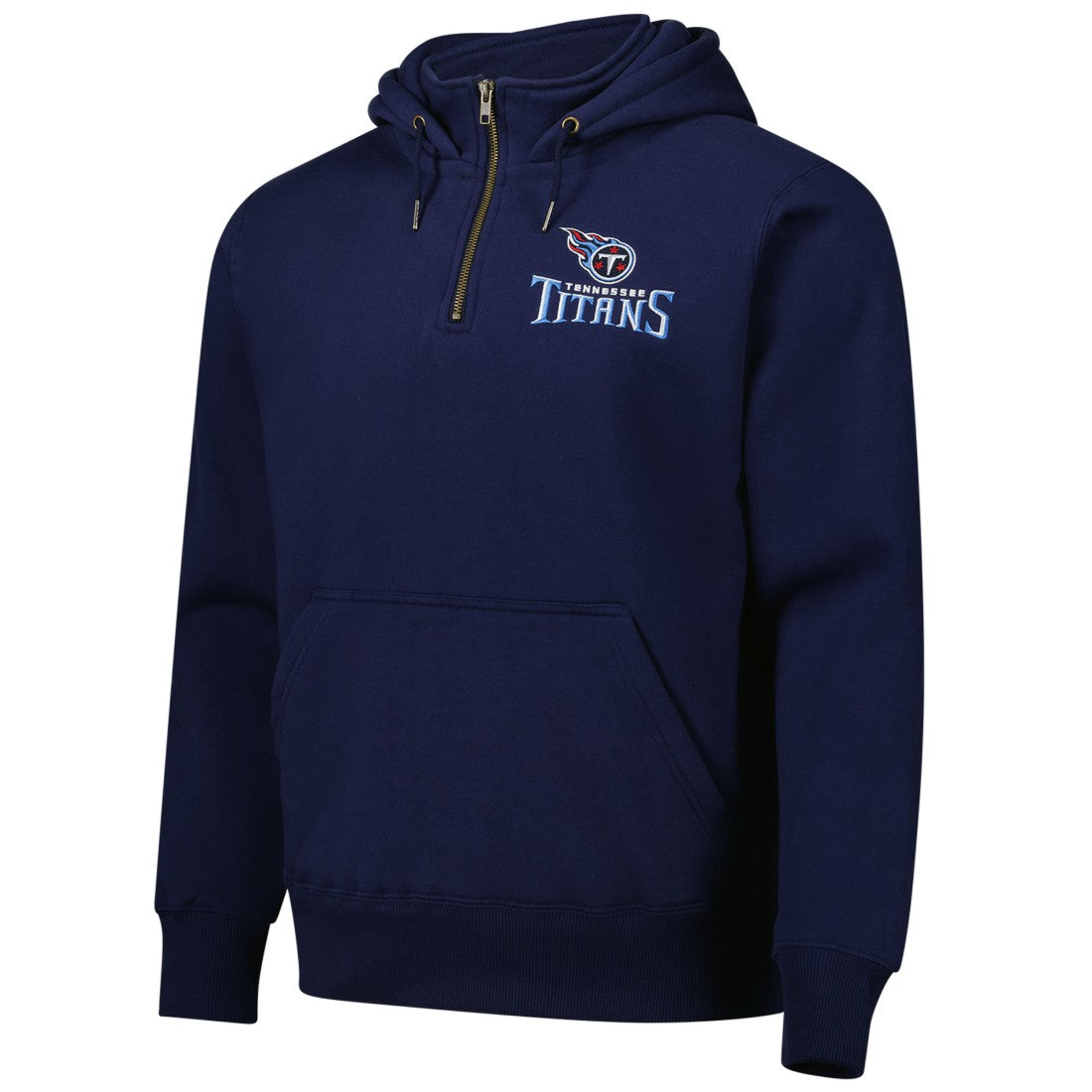 Tennessee Titans Dunbrooke Unisex Defender Quarter-Zip Hoodie Navy