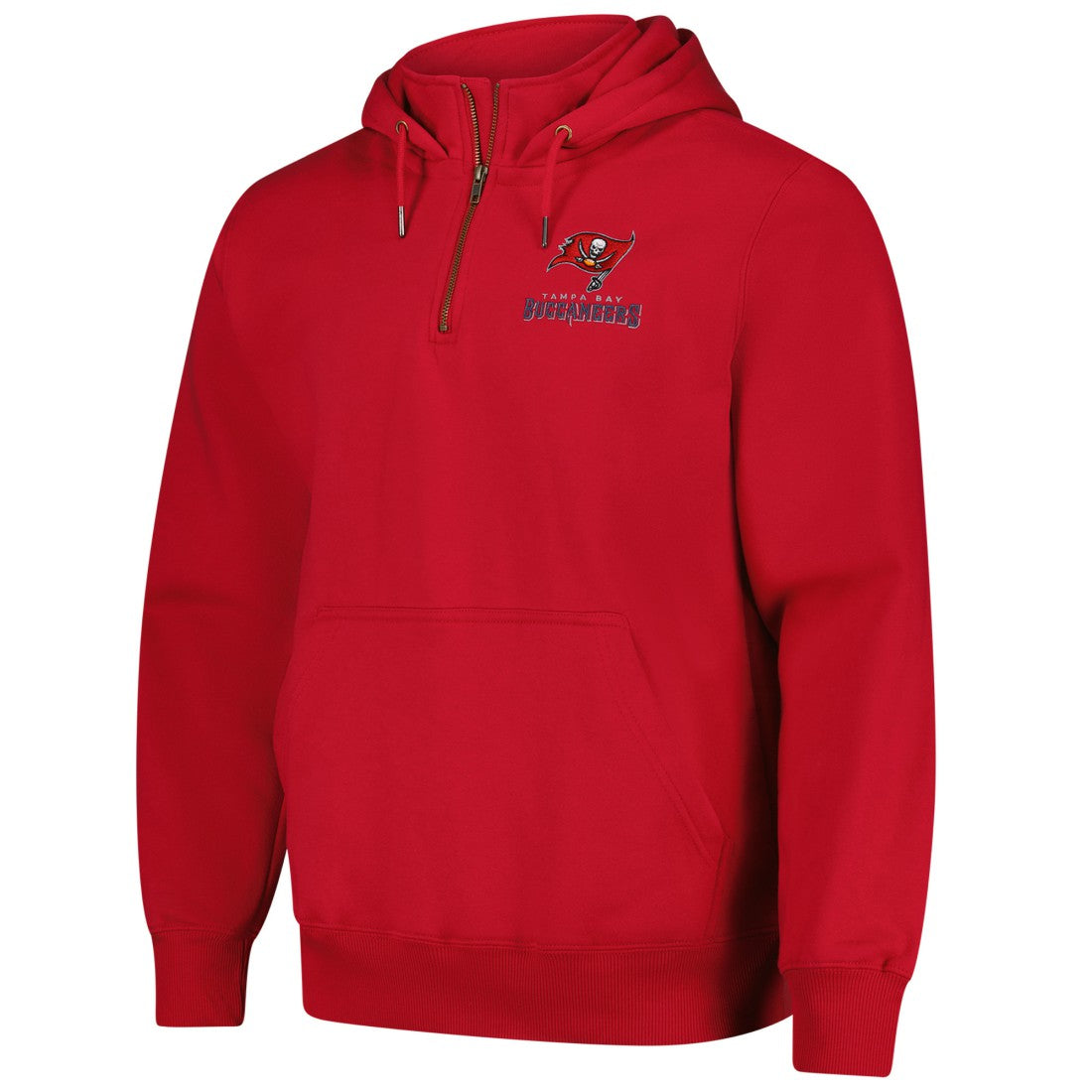 Tampa Bay Buccaneers Dunbrooke Unisex Defender Quarter-Zip Hoodie Red