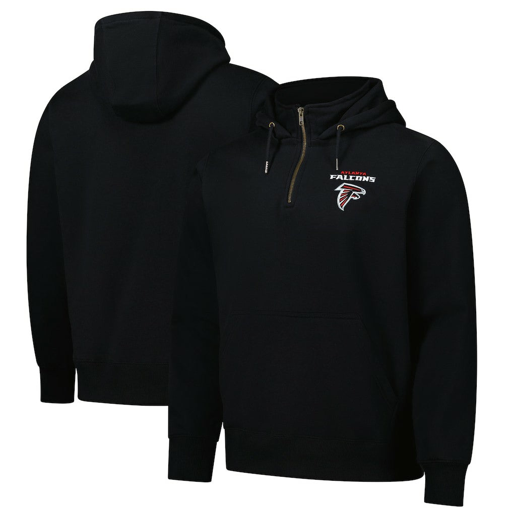 Atlanta Falcons Dunbrooke Unisex Defender Quarter-Zip Hoodie Black