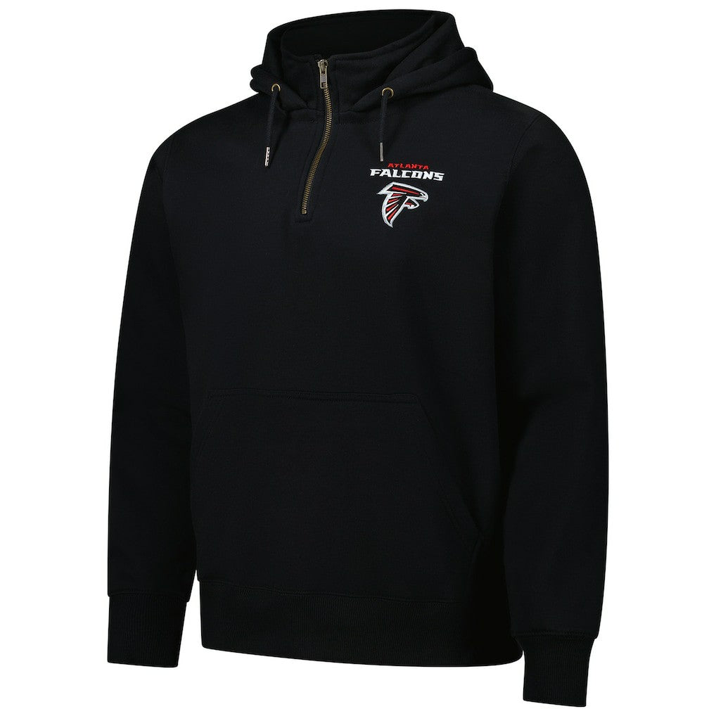 Atlanta Falcons Dunbrooke Unisex Defender Quarter-Zip Hoodie Black