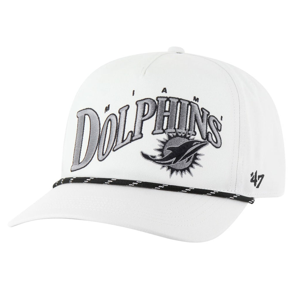 Miami Dolphins '47 Wave Speckle Hitch Rope Adjustable Hat White