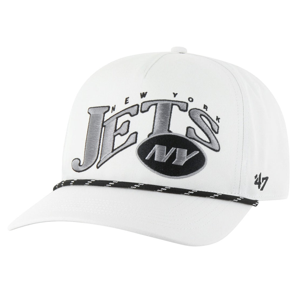 New York Jets '47 Wave Speckle Hitch Rope Adjustable Hat White