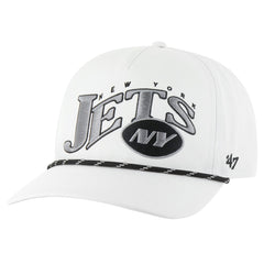 New York Jets '47 Wave Speckle Hitch Rope Adjustable Hat White