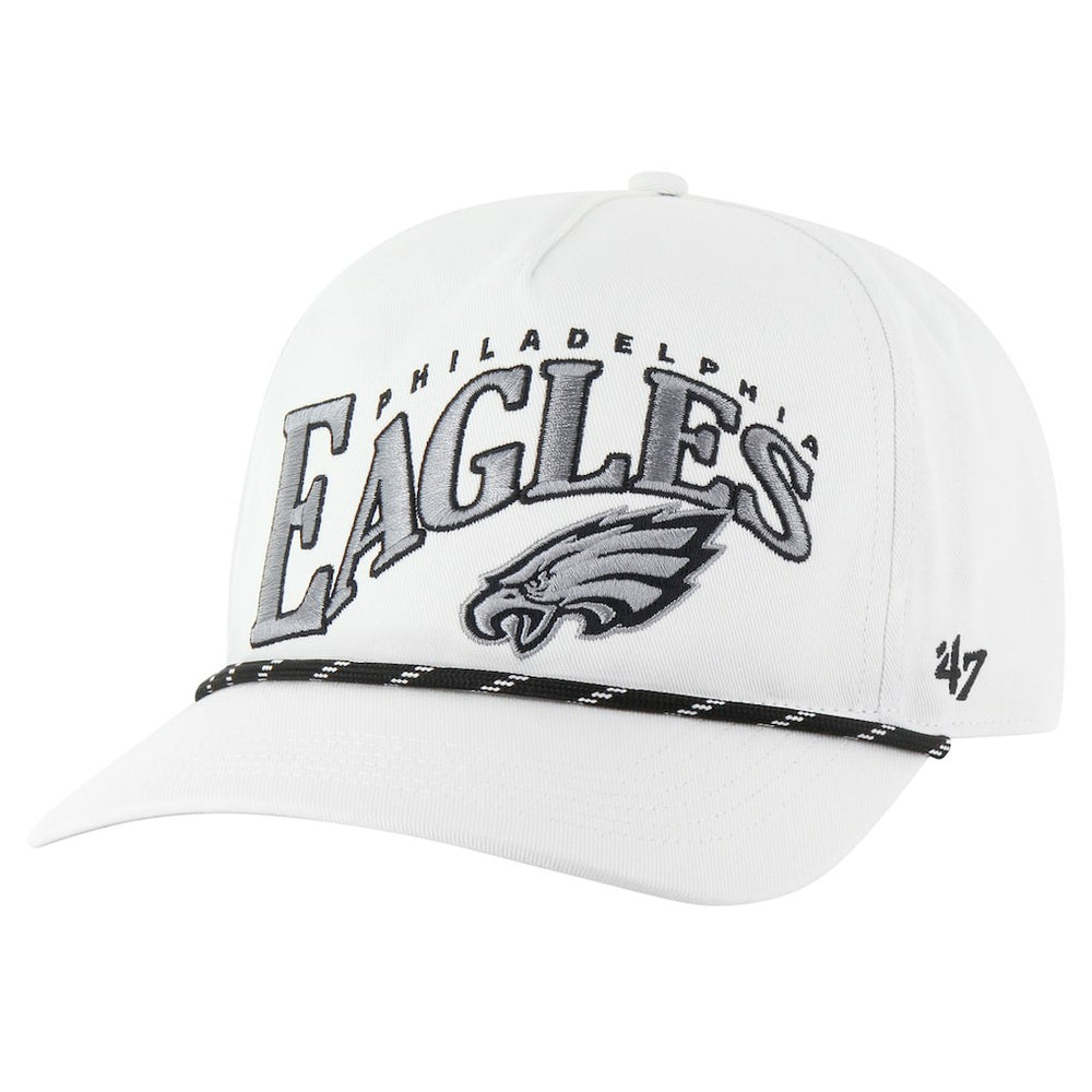 Philadelphia Eagles '47 Wave Speckle Hitch Rope Adjustable Hat White