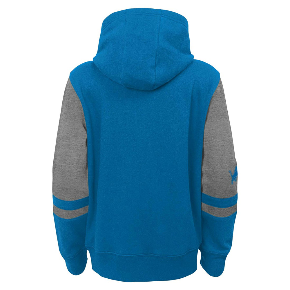 Detroit Lions Preschool Stadium Color Block Full-Zip Hoodie Blue