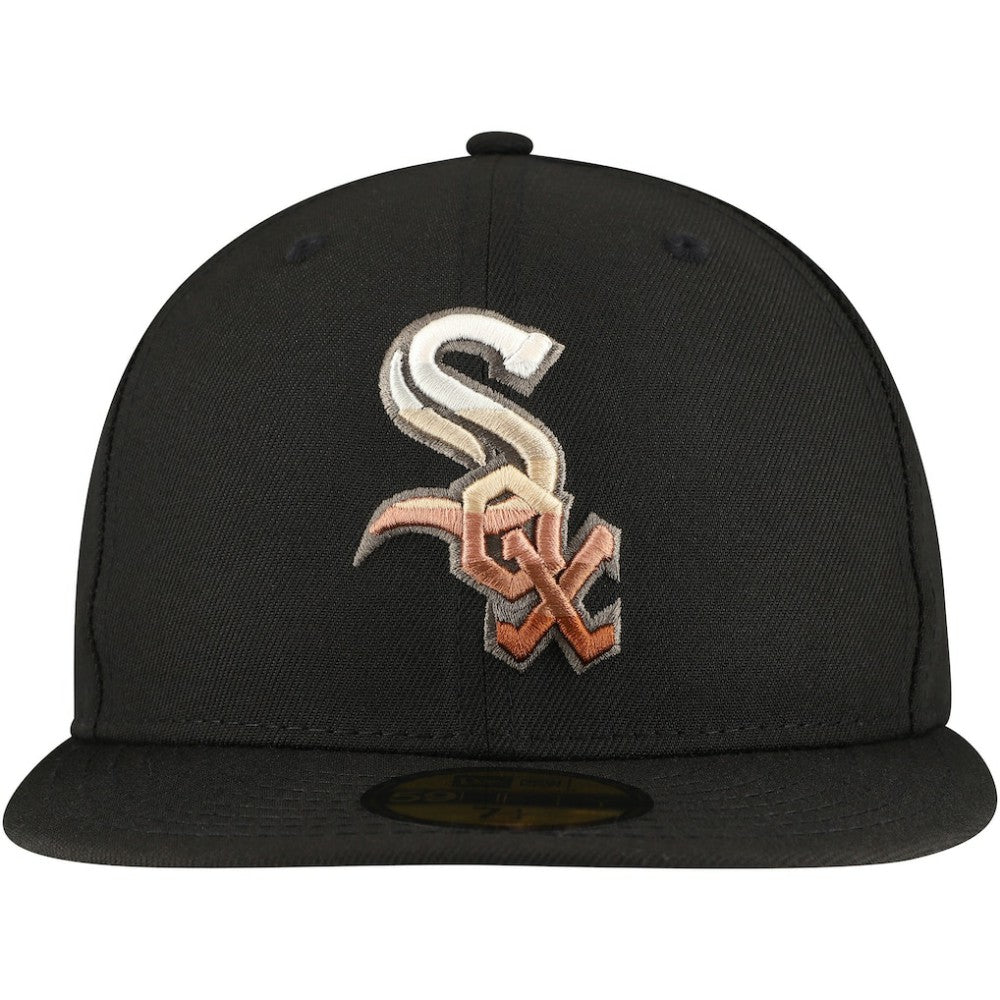 Chicago White Sox New Era Dune Gradient Side Patch 59FIFTY Fitted Hat - Black Hats