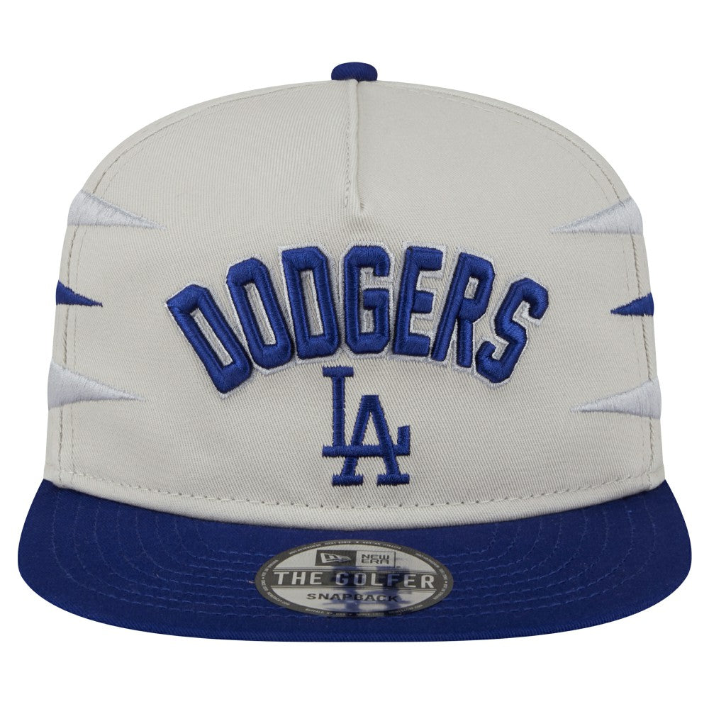 Los Angeles Dodgers New Era Iron Golfer Snapback Hat - Cream Hats