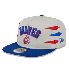 Atlanta Braves New Era Iron Golfer Snapback Hat - Cream Hats