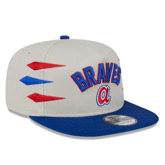 Atlanta Braves New Era Iron Golfer Snapback Hat - Cream Hats