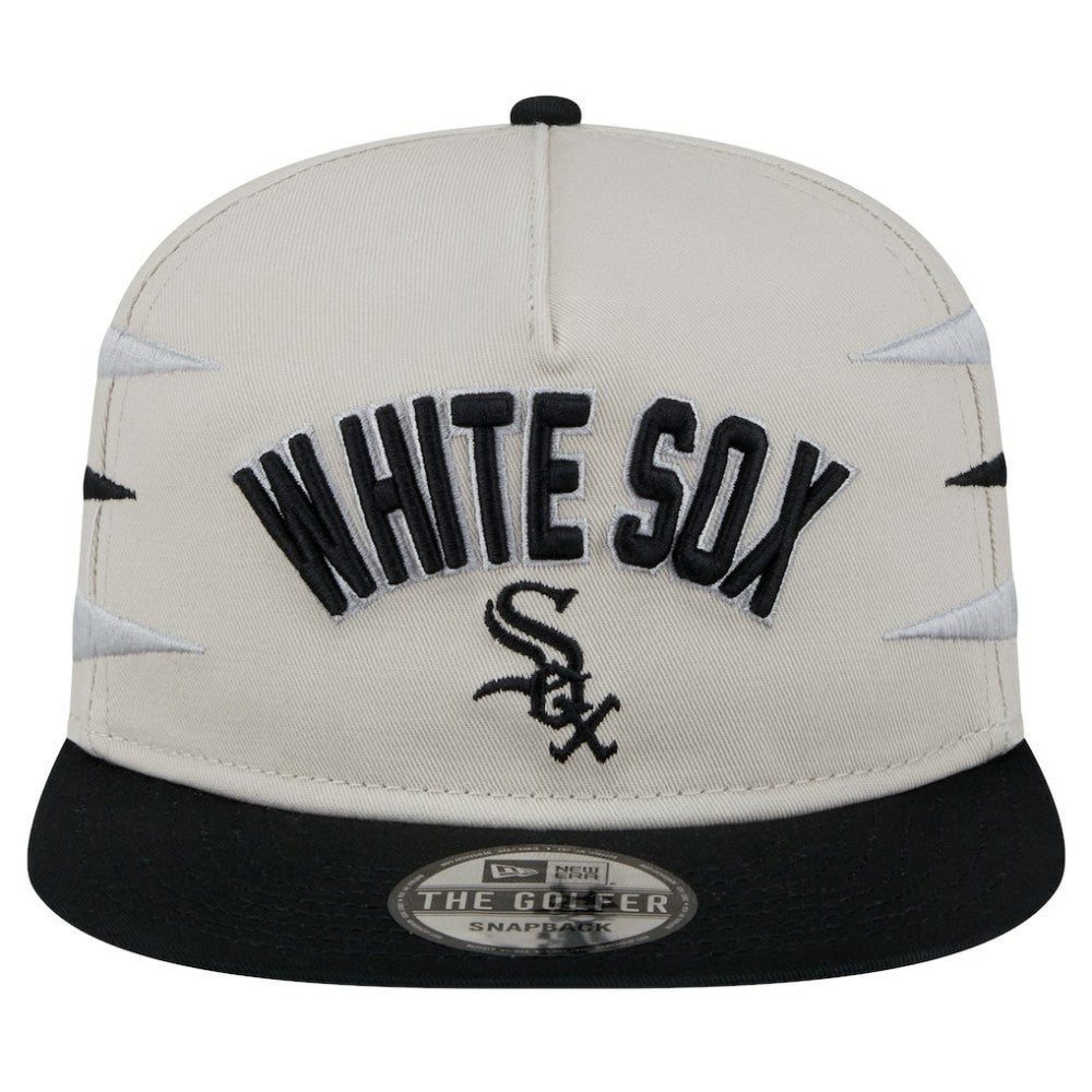 Chicago White Sox New Era Iron Golfer Snapback Hat - Cream Hats