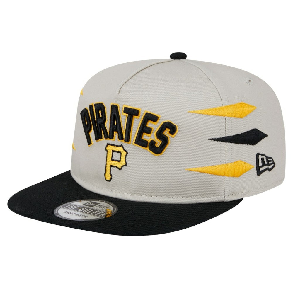 Pittsburgh Pirates New Era Iron Golfer Snapback Hat - Cream Hats