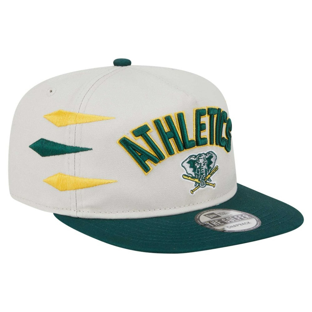 Athletics New Era Iron Golfer Snapback Hat - Cream Hats