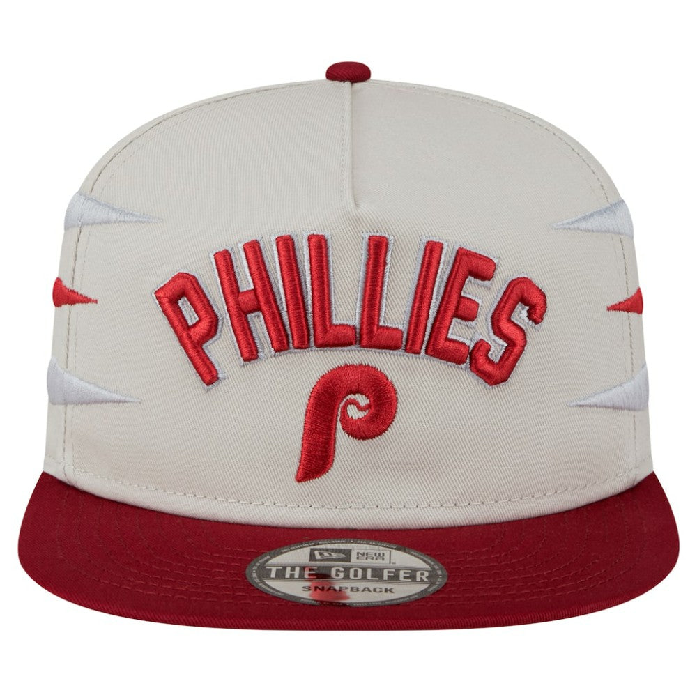 Philadelphia Phillies New Era Iron Golfer Snapback Hat - Cream Hats