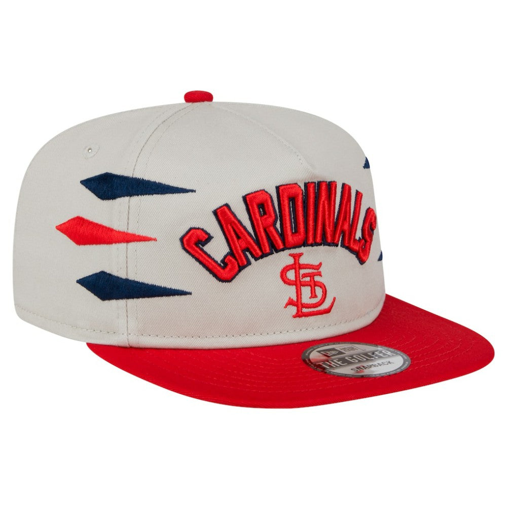 St. Louis Cardinals New Era Iron Golfer Snapback Hat - Cream Hats