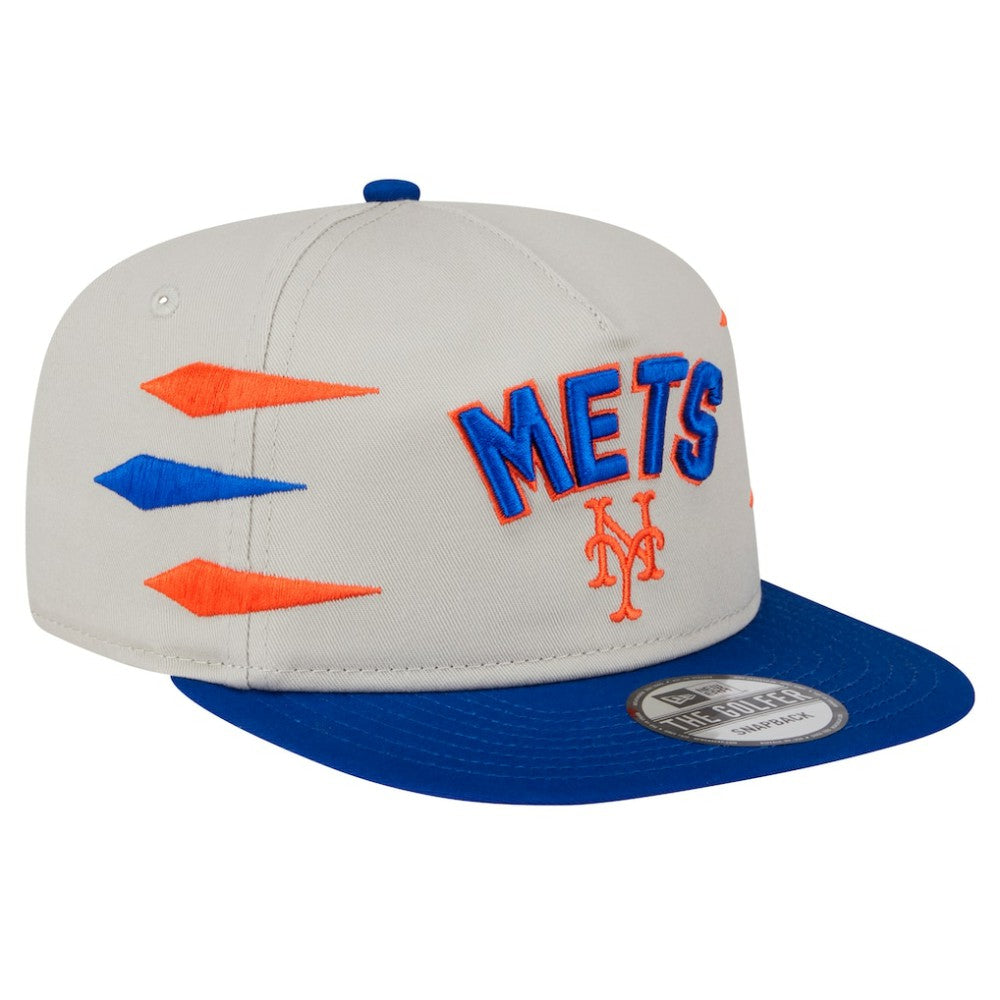 New York Mets New Era Iron Golfer Snapback Hat - Cream Hats