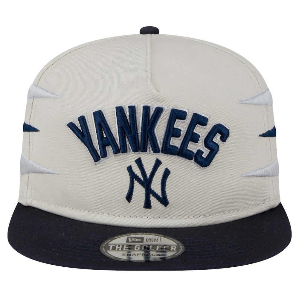 New York Yankees New Era Iron Golfer Snapback Hat - Cream Hats