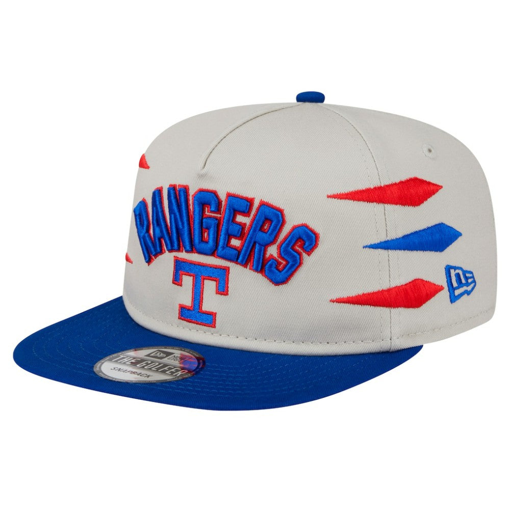 Texas Rangers New Era Iron Golfer Snapback Hat - Cream Hats
