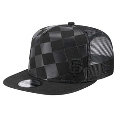 San Francisco Giants New Era Score Check 9FIFTY A-Frame Trucker Snapback Hat - Black Hats