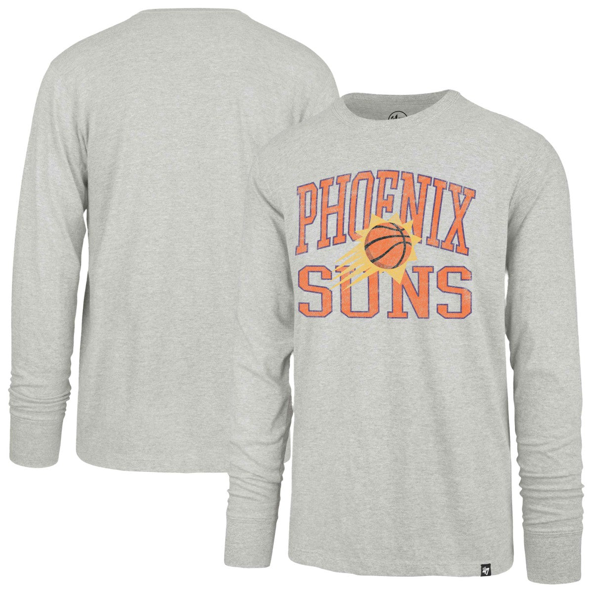 Phoenix Suns '47 First Rate Franklin Long Sleeve T-Shirt Gray