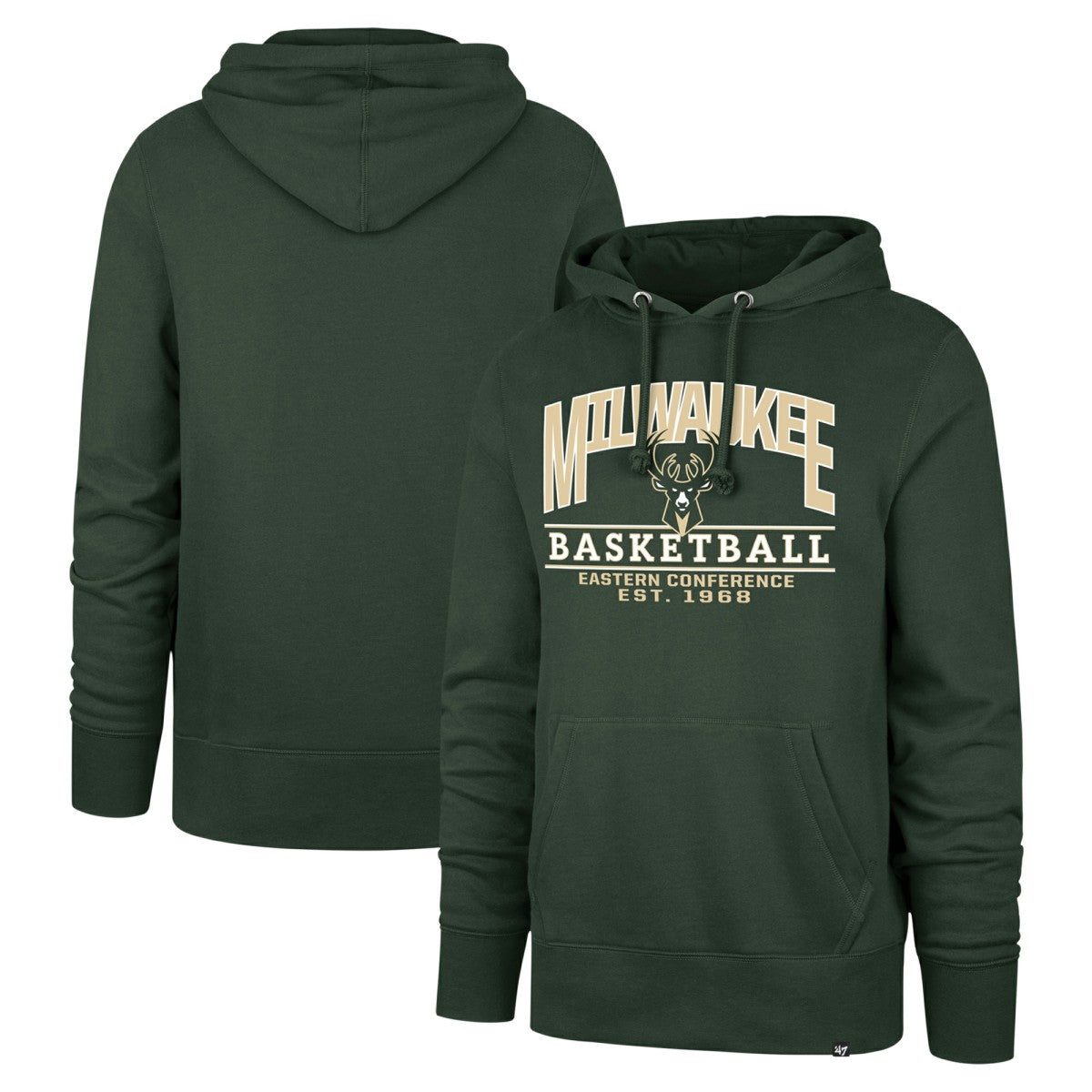 Milwaukee Bucks '47 Unisex Good Call Headline Pullover Hoodie Hunter Green