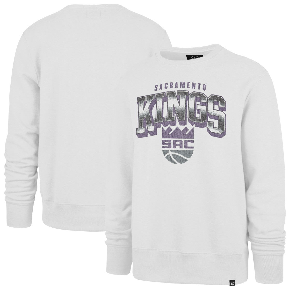 Sacramento Kings '47 Spotlight Headline Pullover Sweatshirt White