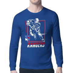 NHL New York Rangers Starter Player Grid Long Sleeve T-Shirt - Blue