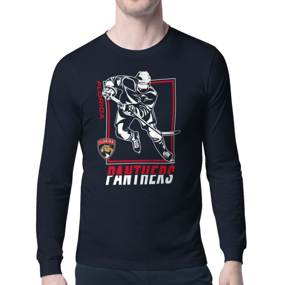 NHL Florida Panthers Starter Player Grid Long Sleeve T-Shirt - Navy