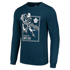 NHL Toronto Maple Leafs Starter Player Grid Long Sleeve T-Shirt - Blue