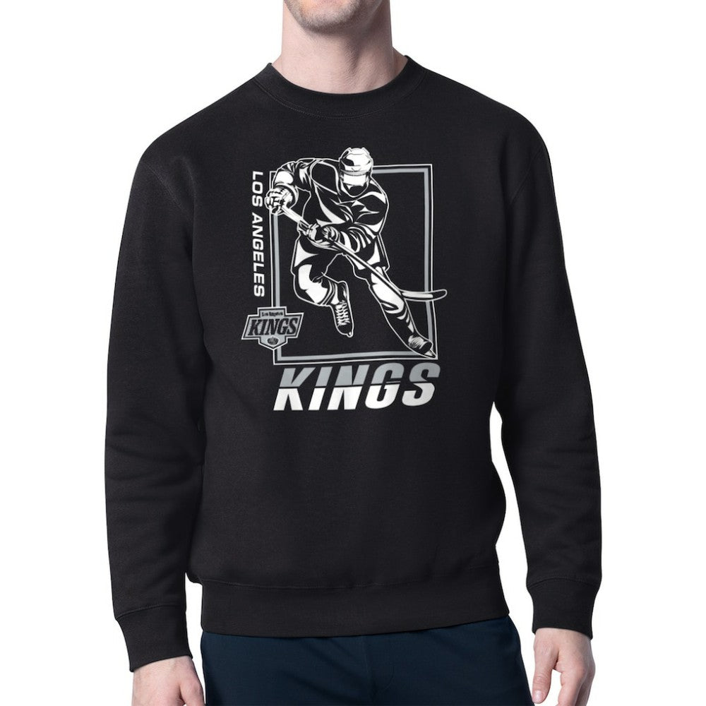 NHL Los Angeles Kings Starter Player Grid Fleece Pullover Sweatshirt - Black