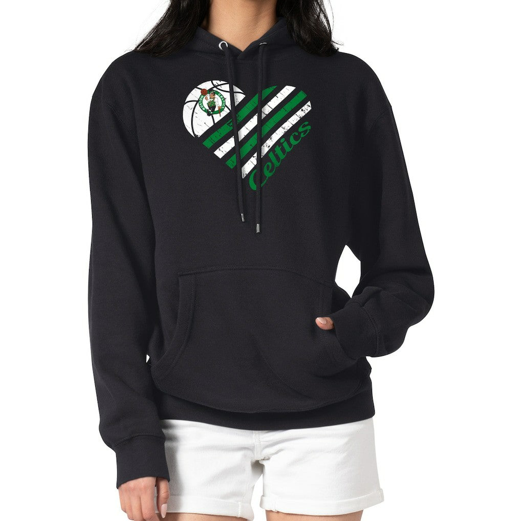 Boston Celtics G-III 4Her by Carl Banks Women's Heart Pullover Hoodie - Black